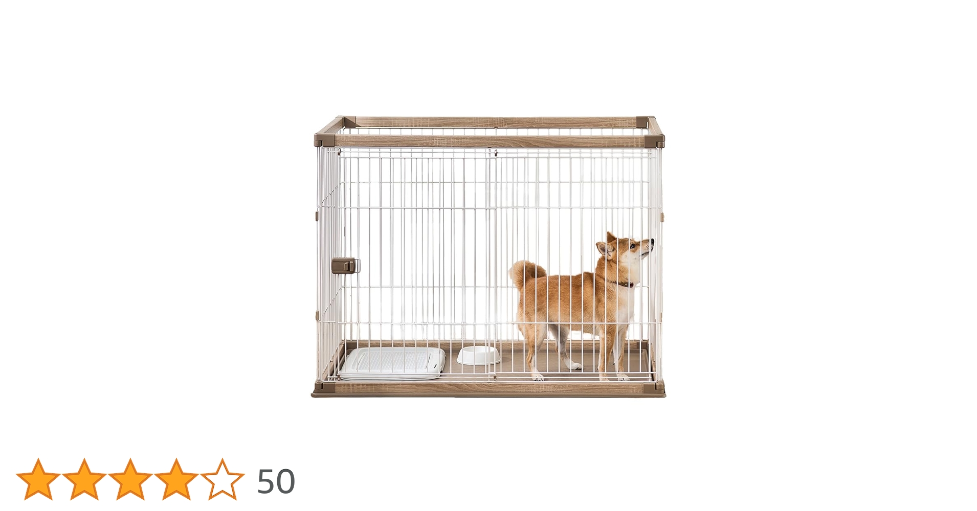 【アイリスオーヤマ】ウッディサークル 中型犬 61+t9PnKlUL.jpg_BO30,255,255,